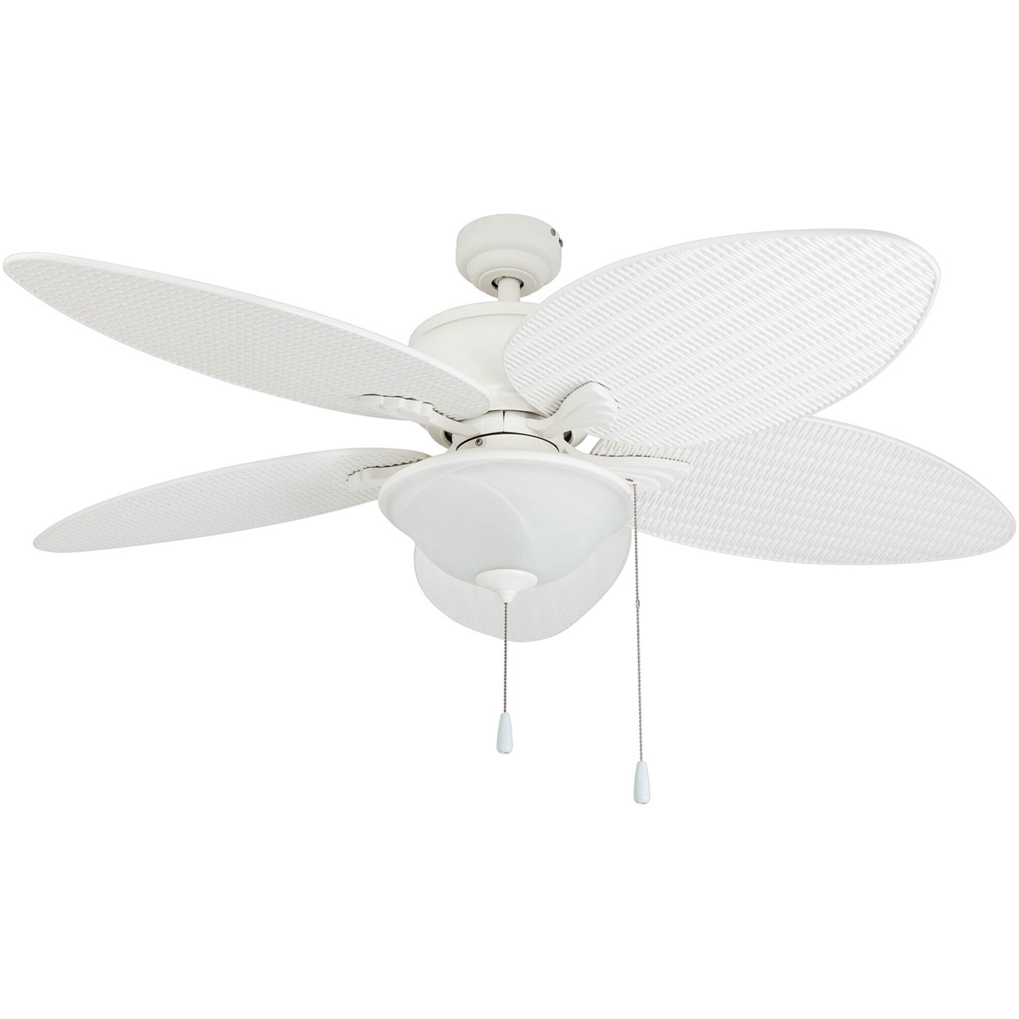 Prominence Home, 52in. Solana Ceiling Fan White, Fan Diameter 52 in, Fan Blade Span 50-54 Air Delivery 3469 cfm, Model# 80018